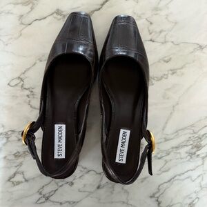 Steve Madden Women's Chocolate Croc-Embossed Shoes